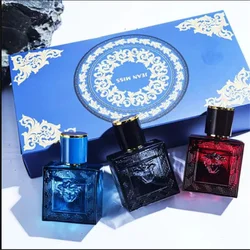 Confezione regalo di profumo da uomo da 90 ml Set da 3 pezzi Colonie da uomo affascinante Fragranza duratura che attira Profumi da donna Hombres Originales