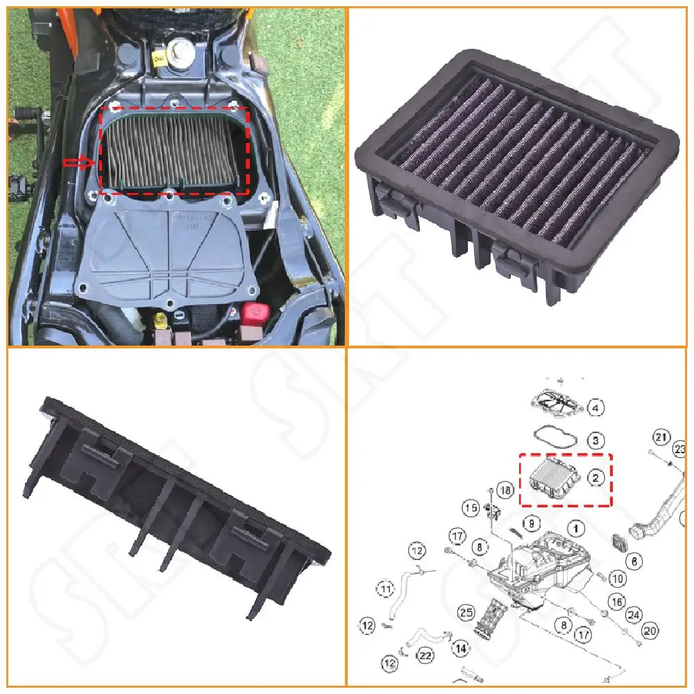 

Fits for KTM 390 ADV 250 Adventure 2019 2020 2021 2022 Motorcycle Air Filter Engine Intake Filter Replacement Element