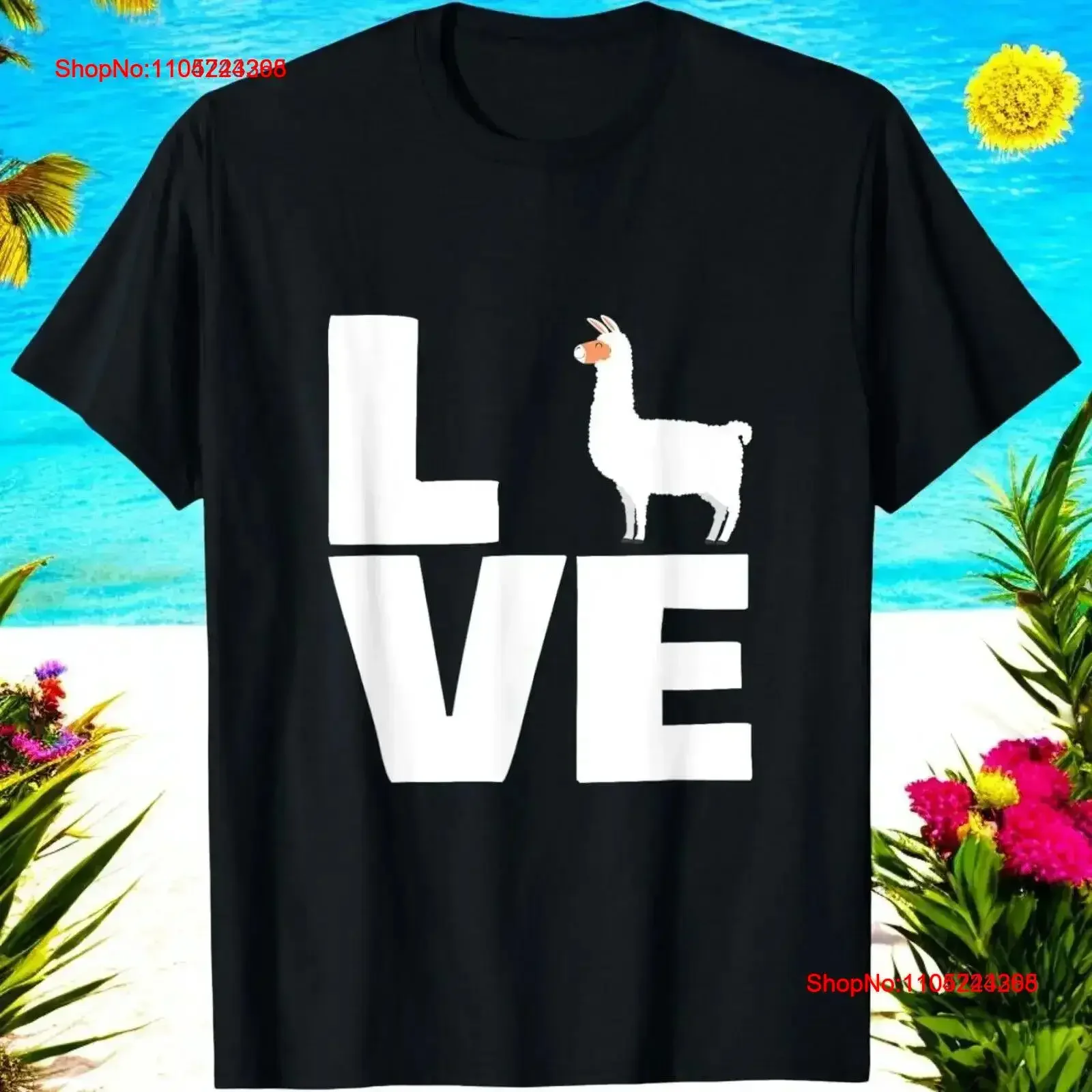 Cute Pet Alpaca Llama Valentines Day T Shirt vintage Washed Slightly graphic Comfortable homme Top For Everyday Wear Casual