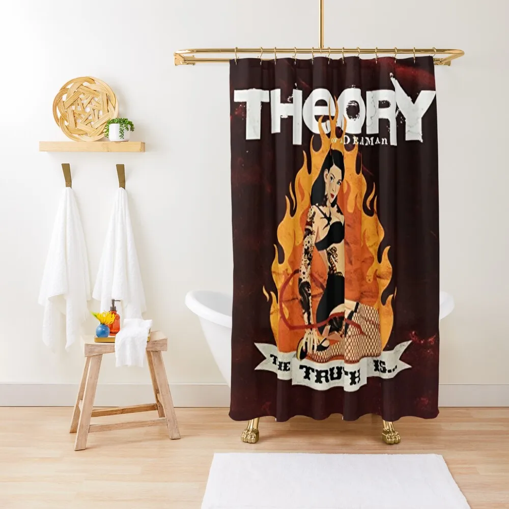 theory band tour 2021 bajigur Shower Curtain Anti-Mold Waterproof Shower Shower Bath Curtain