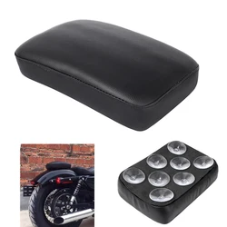 Universal New Motorcycle Black Suction Cup Rear Pillion Passenger Pad Seat For Harley 883 1200 48 Choppers Bobber