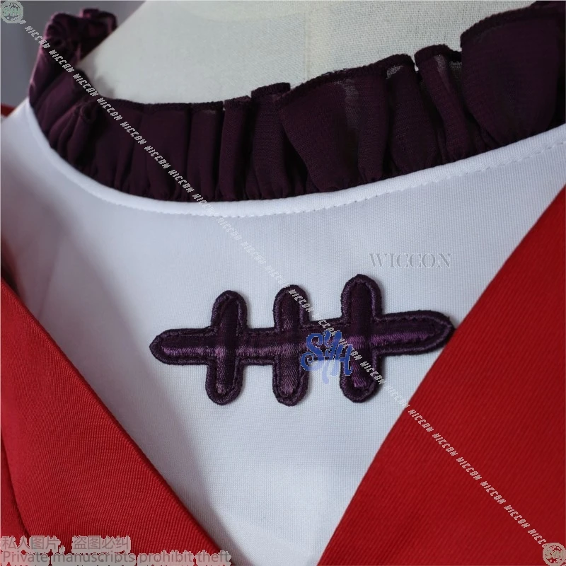 أزياء أنيمي يوميات الصيدلي التأثيرية ، زي الرقص تحت القمر الأحمر ، فستان جميل ، شعر مستعار حافو ، حفلة الهالوين