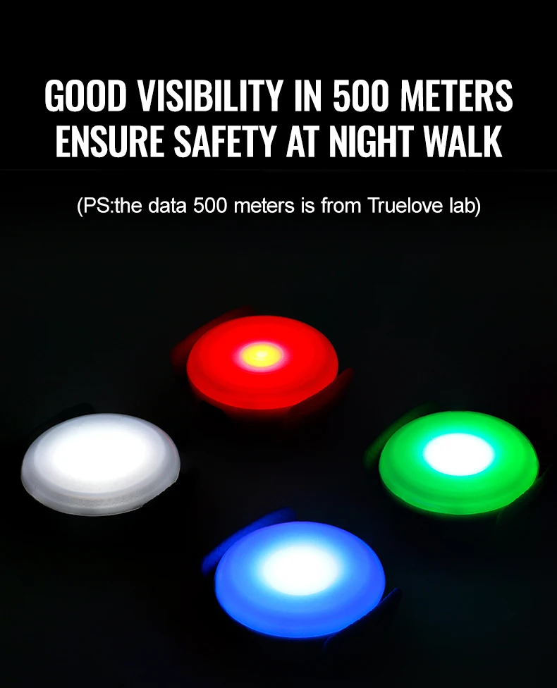 Truelove Led Light USB Rechargeable Flash Dog 3 Light Modes IP65 Waterproof Makes Your Beloved Dogs Be Seen At Night TLD19103