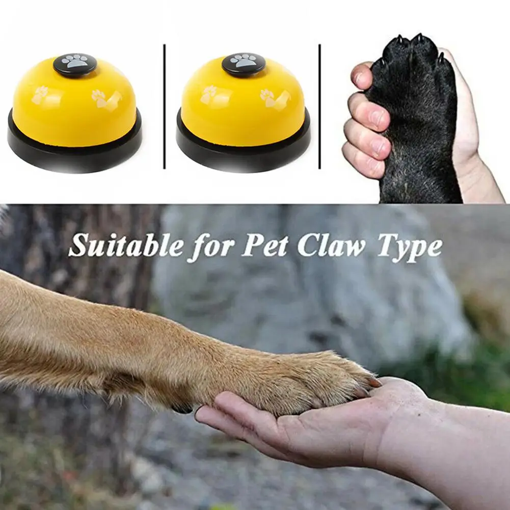 Pet Toys Bell for Dogs Cat Training Interactive Toy Called Dinner Small Bells Footprint Ring Trainer Feeding Reminder For Teddy