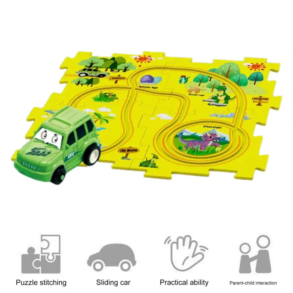 

Interesting Children Track Toys Adorable Car Track Puzzle Set Railway Track Rail Car Toy Race Car Track Set Entertainment