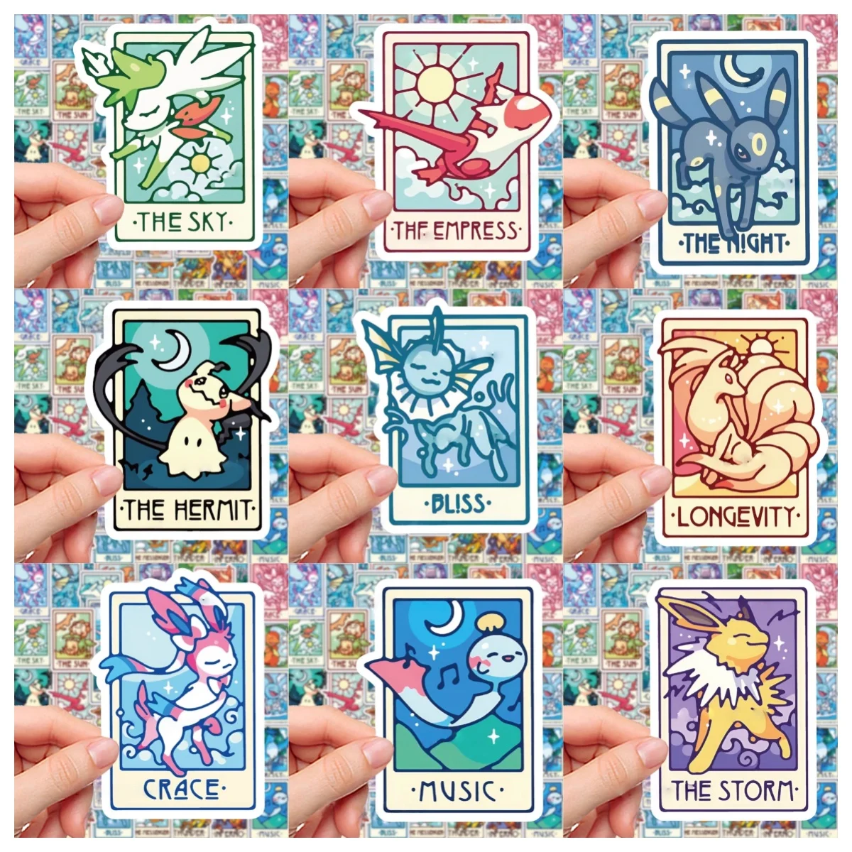 Cosplay Prop Diy - 90/180PCS Stiker DIY Pokémon Kawaii untuk