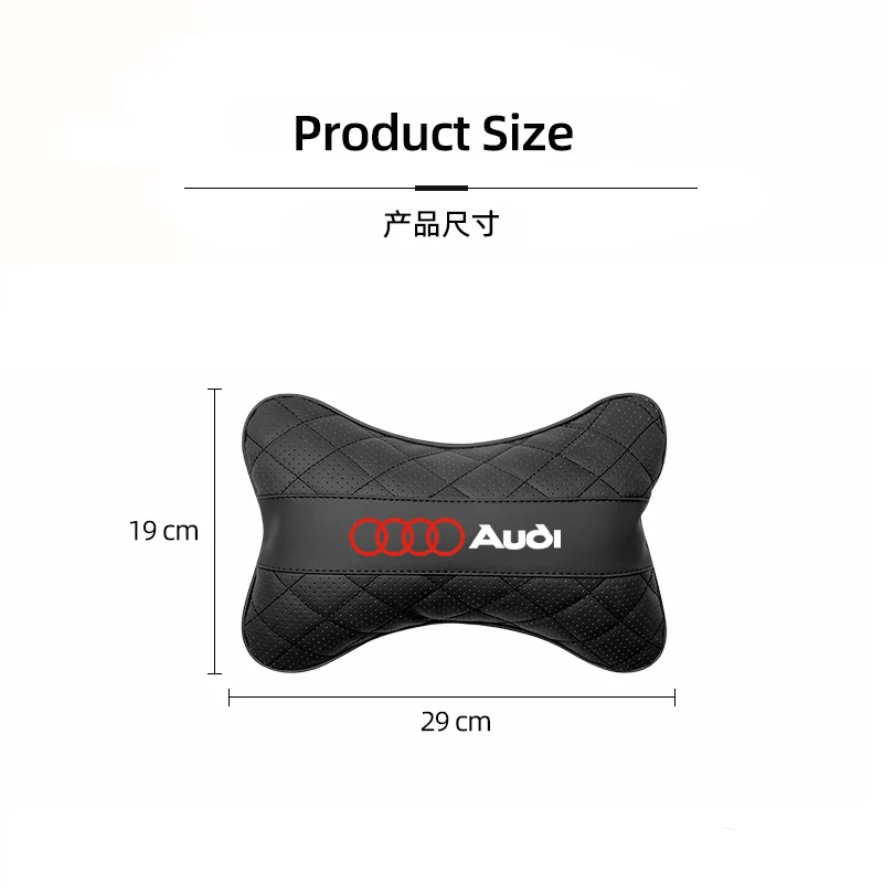 1Pcs Car Headrest Auto Seat Head Neck Rest Pillow For Audi Quattro A7 A3 A4 A6 A5 Q5 A1 Q7 Q3 Q4 TT SQ5 RSQ3 RSQ8 S3 S4 RS5 RS6