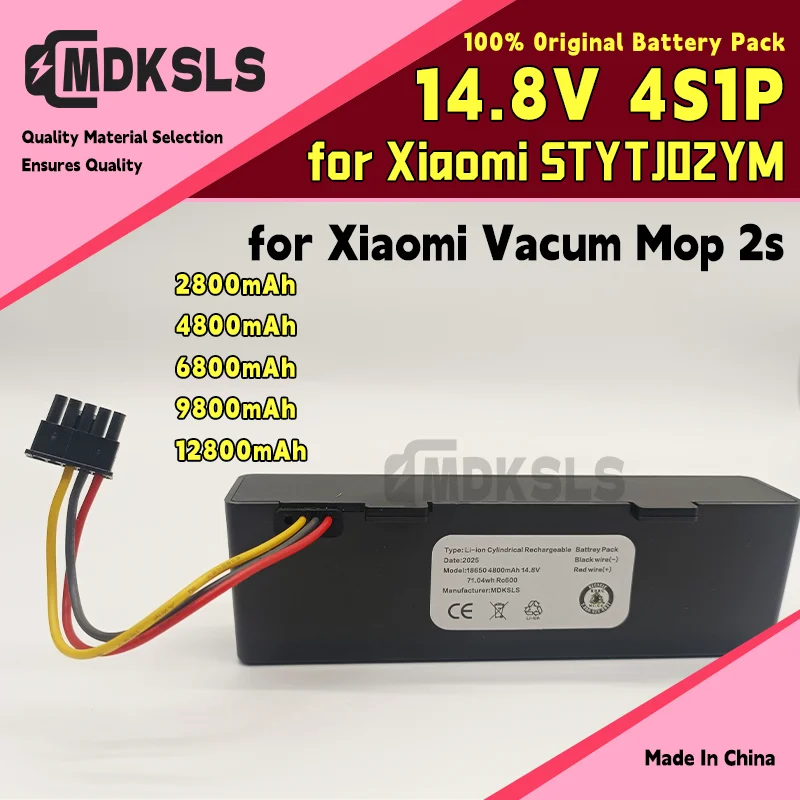STYTJ02YM 14.8V Battery Original for Xiaomi Mijia LDS Vacuum Cleaner,Mi Robot Vacuum-Mop P,Mi Robot Vacuum-Mop 2S/Haier JX37