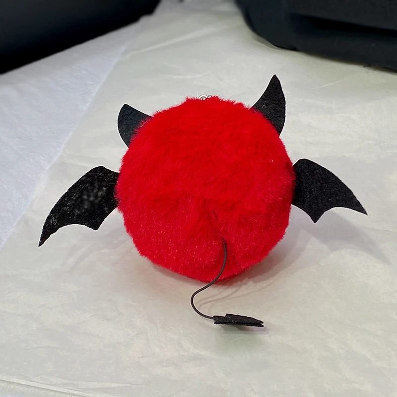 น่ารักอะนิเมะตุ๊กตาปีศาจตุ๊กตาพวงกุญแจปีกค้างคาวจี้ Keyring กระเป๋าเป้สะพายหลังแขวนตกแต่งสาวฮาโลวีนของขวัญวันเกิด