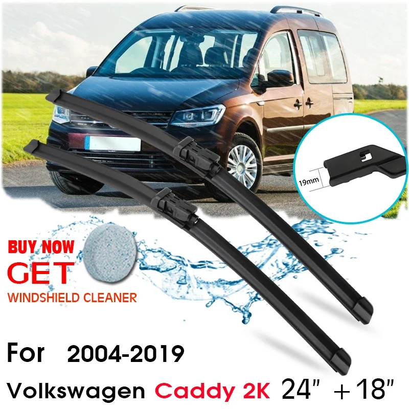 Car Wiper Blade Front Window Windshield Rubber Silicon Wipers For Volkswagen Caddy 2K 2007-2019 LHD/RHD 24