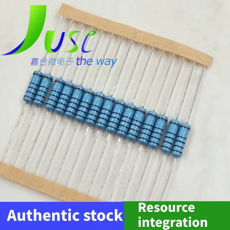 

30pcs/lot 2W metal film 1% accuracy five color ring resistor low-temperature drift charger electromagnetic furnace 1R -1M Ω