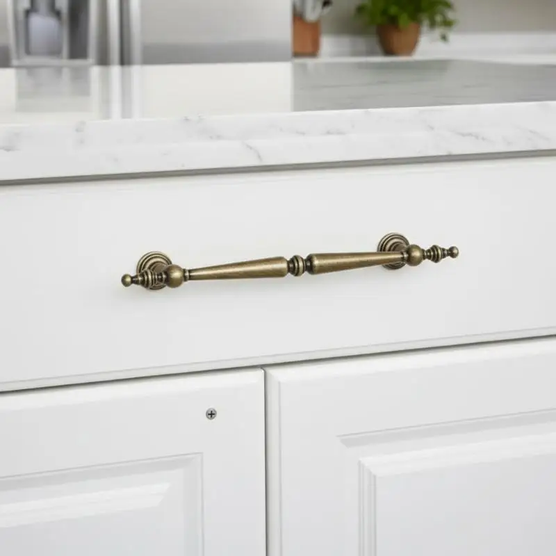 Wardrobe Furniture Vintage Single-Hole French Style Cabinet Handle Antique Door Pulls