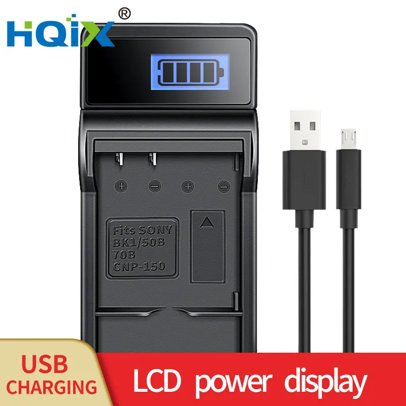 

HQIX for Sony DSC-W180 W190 W370 S750 S780 S950 S850 S980 W180 W190 W370 Camera NP-BK1 Battery Charger