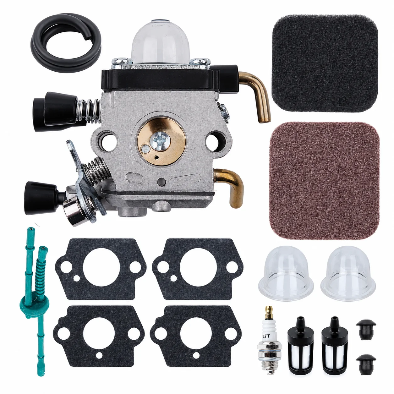Carb Air Filter Kit For Stihl FS75 FS80 FS80R FS85 FS85R FS85T FS85RX HL75 HT70 HT75 Trimmer Replaces C1Q-S66 C1Q-S71 C1Q-S97