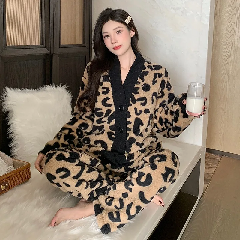 pyjama-en-molleton-de-corail-pour-femme-epais-avec-isolation-ajoutee-flanelle-nouveau-style-vetements-de-maison-automne-hiver