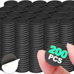 200/50Pcs Flexible Round Square Magnetic Dot with Self Adhesive Stickers School Office Crafts DIY Projects Storage Small Magnets