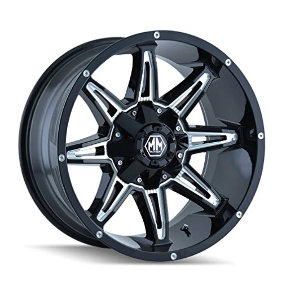 

Колесо Rampage 8090 черное с фрезерованными спицами 18x9 12x139.7мм