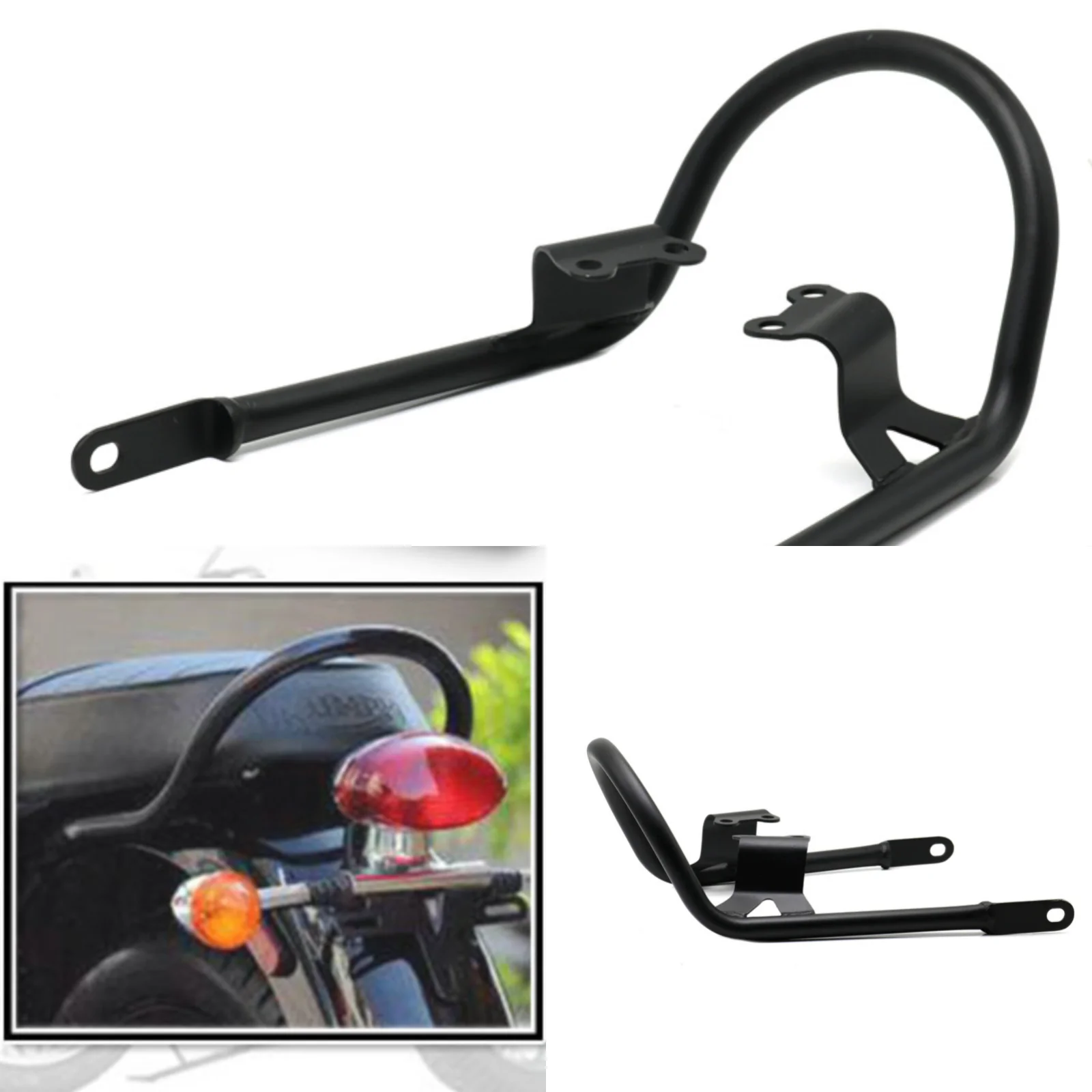 

Passenger Hand Grab Rail & Rack Mount For Triumph Bonneville T100 2016-2022