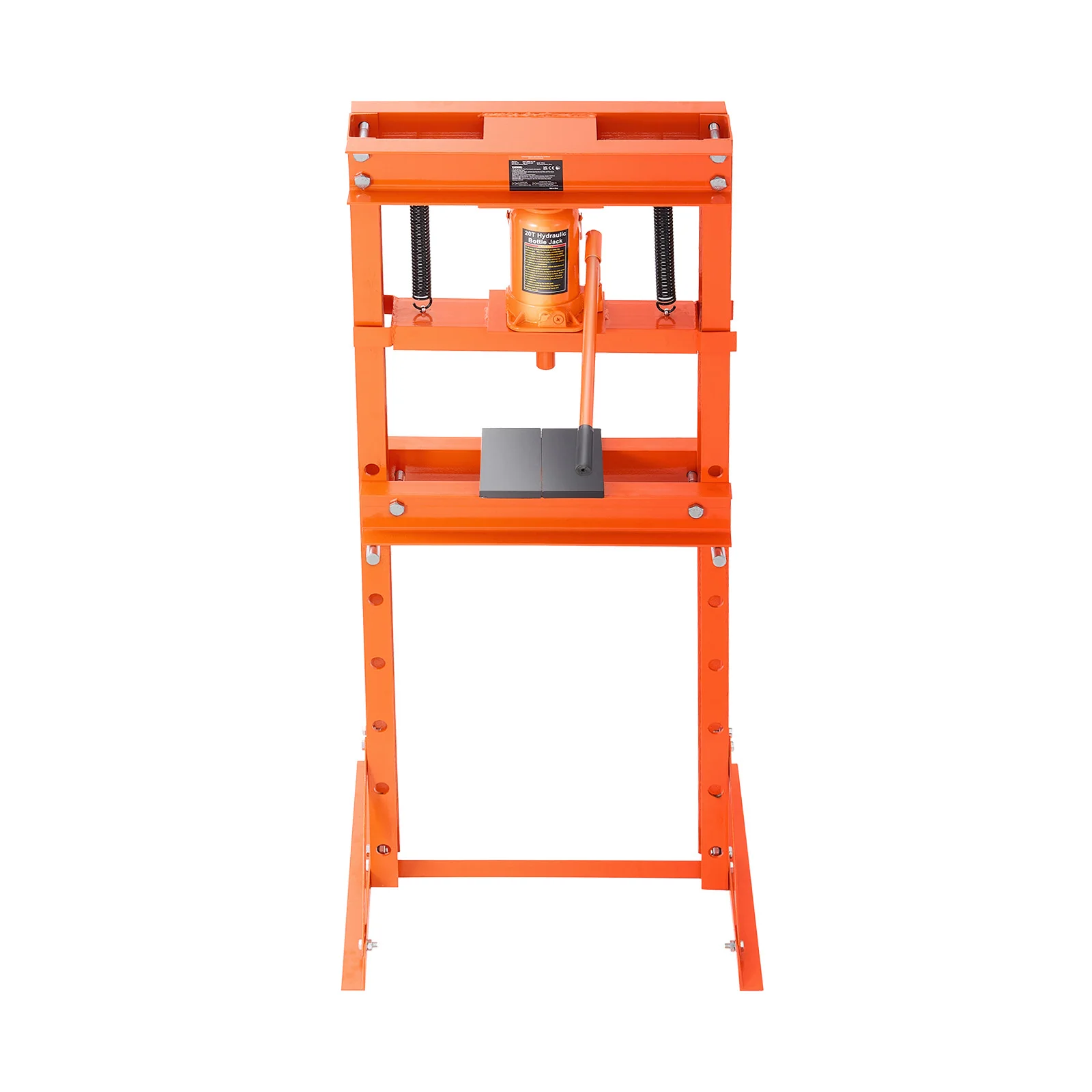 

Гидравлический пресс SucceBuy 20 тонн для гаража, напольный, регулируемый, с плитами и предохранительным клапаном, для профессионального использования в гараже