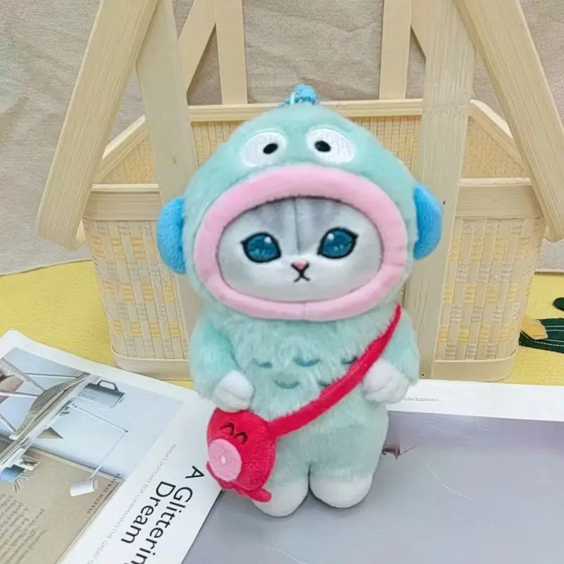 Simpatico cartone animato Kuromi Hello Kitty My Melody Cinnamoroll peluche Simpatico squalo gatto bambola divertente portachiavi ciondolo decorativo regalo per ragazza