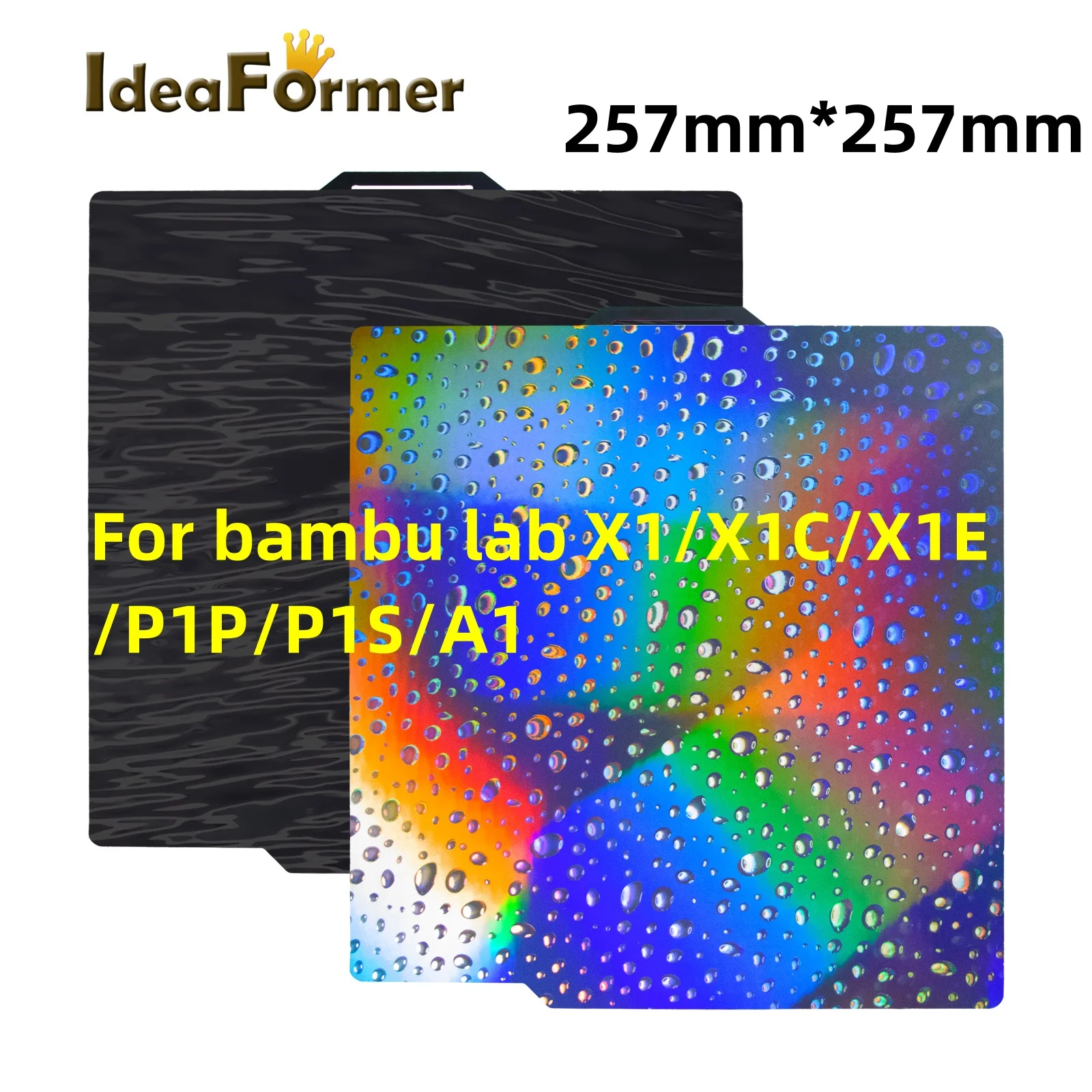 2024 New PEH PER Sheet For Bambu Lab X1 X1C Build Plate PEH Bambu lab 257mmx257mm PER Sheet For Bambu lab P1S P1P A1 3D Printer