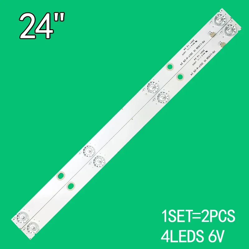 

2pcs Backlight strip 4 Lamp for 24"LCD MS-L1936 UA24DF2110T2 V1 SHIVAKI STV-20LED17 6V/LED JS-D-JP2420-041EC E24F2000 415mm