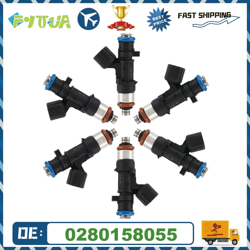 

6шт Топливная форсунка 0280158055 Автомобильные аксессуары для Ford Explorer Mustang Ranger Mercury Mountaineer
