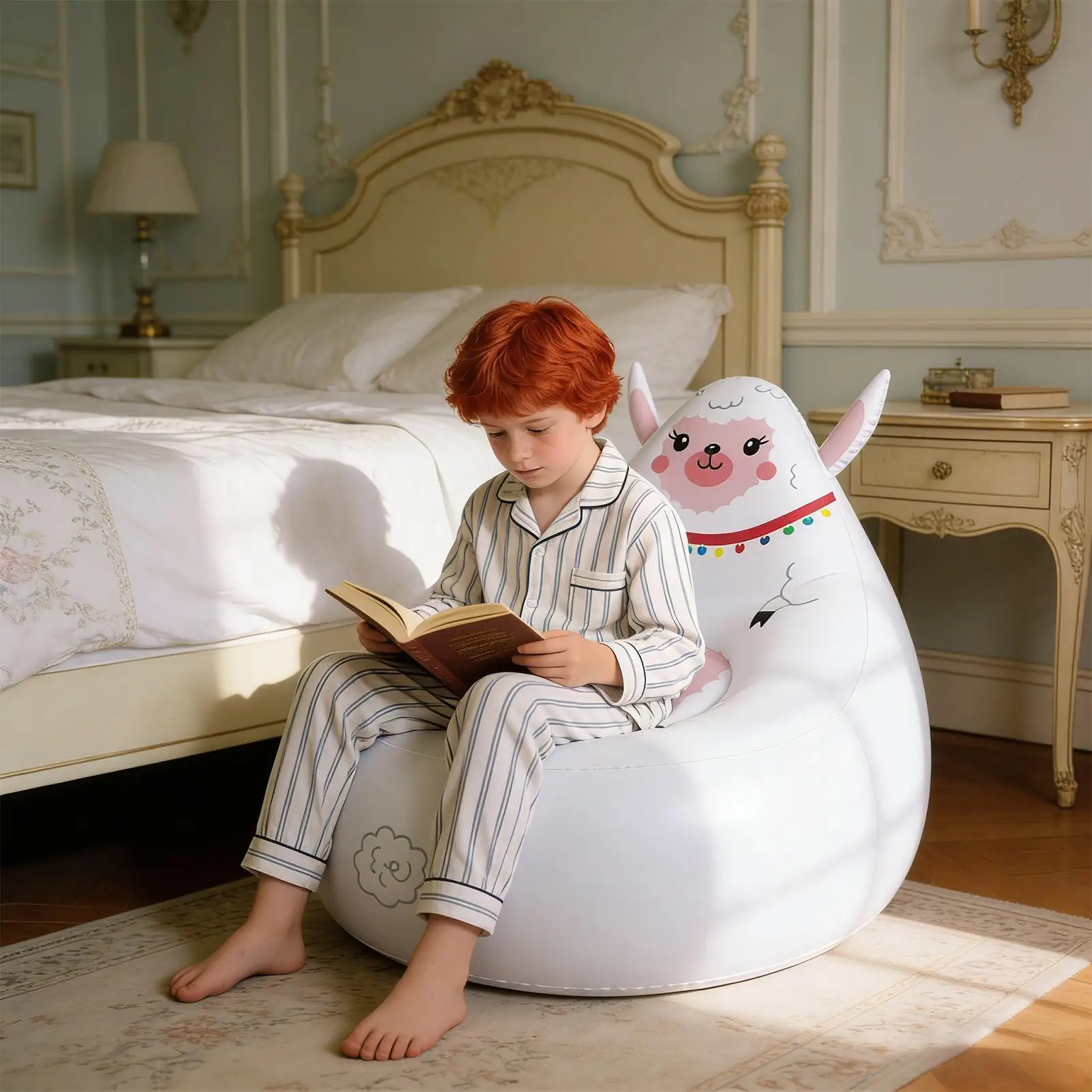 Opblaasbare stoel voor kinderen Draagbare dierenvormstoel Buitenbank voor kinderen Camping Patio Strand Reizen Binnen Achtertuin Tuin