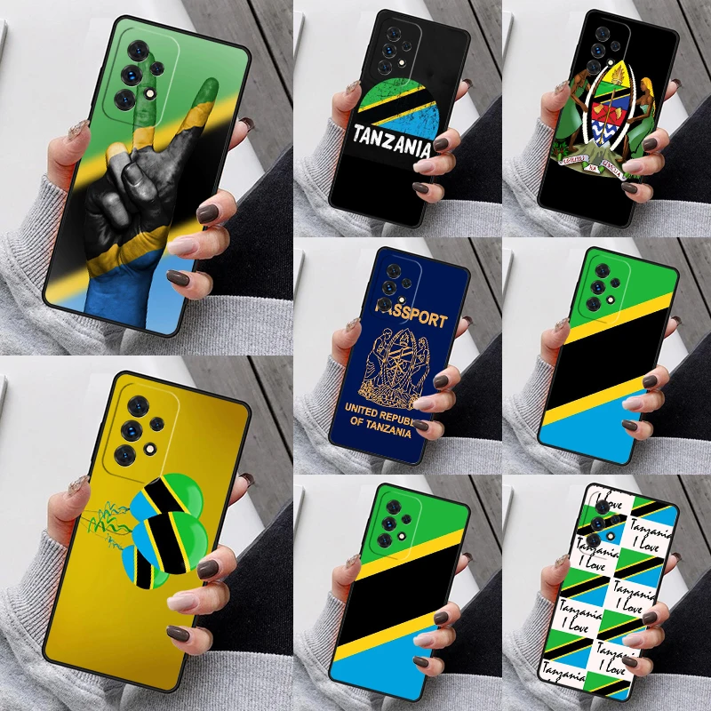 Tanzania Flag Phone Case For Samsung Galaxy S23 S21 S20 FE S24 S22 Ultra Note20 S10 S9 S8 Plus A40 A52 A12 A13 A53