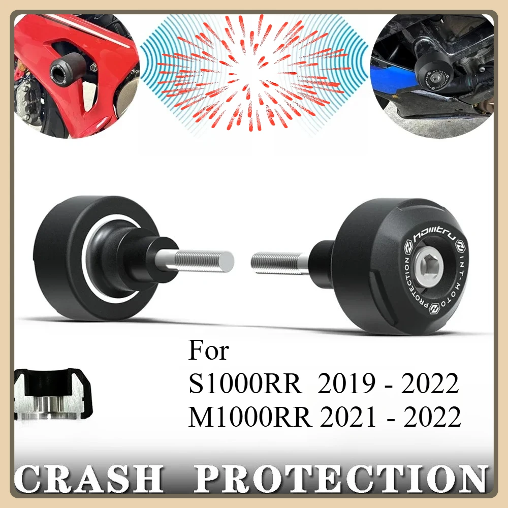 

Motorcycle Wheel Falling Protector For S1000RR 2019 - 2022 M1000RR 2021 2022 Crash Protection Bobbins Aluminum Nylon Fiberglass