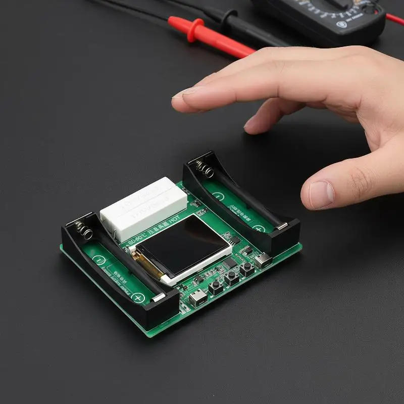 Automatic Battery Capacity Tester Charge Discharge Module Fit 18650 21700 Batteries for Household Electronic Maintenance Work