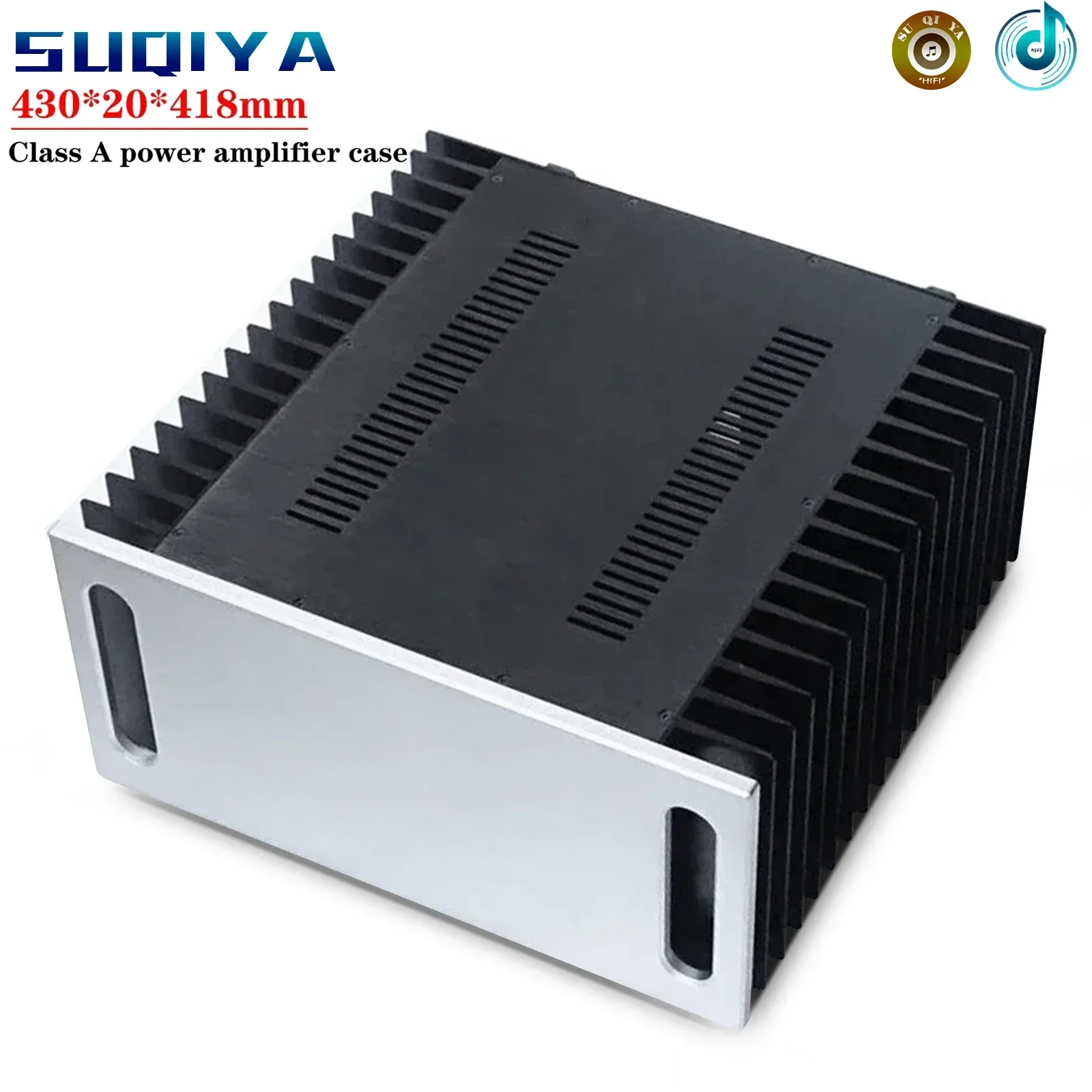 

430*200*418mm All Aluminum Power Amplifier Enclosure Case Class A Amplifier Chassis Diy Audio Amp Accessories