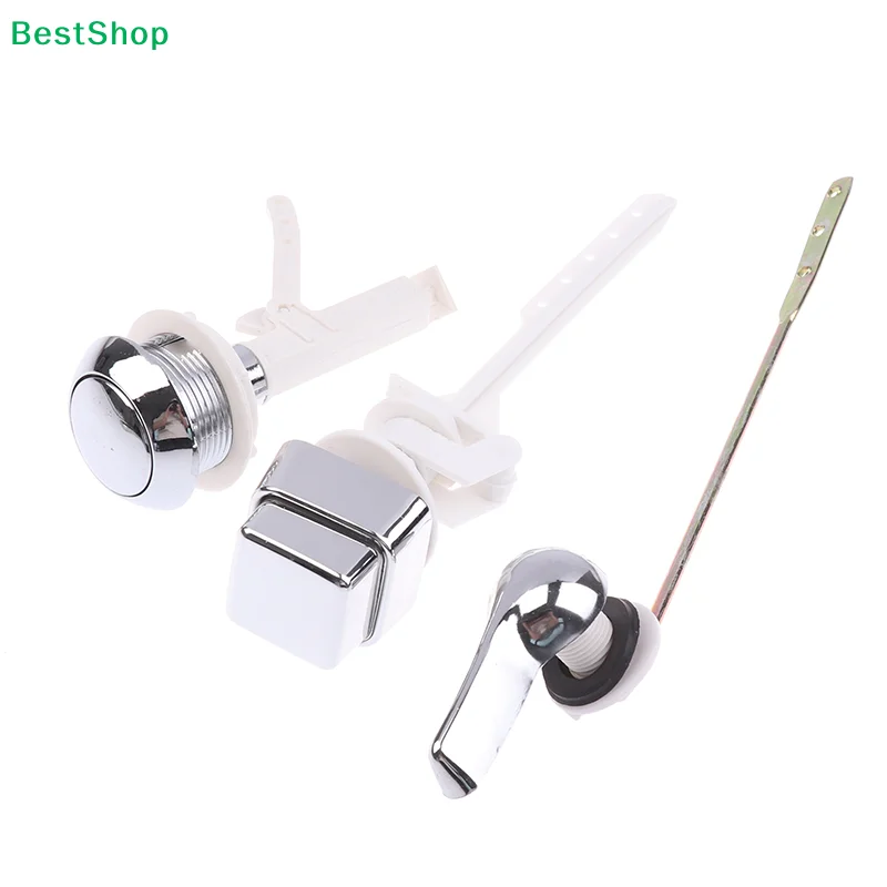Push Button Toilet Flush Kit Front/Side/Top Mount Water Tank Trip Lever Handle Side Button Switch For Toilet Seat Water Tank
