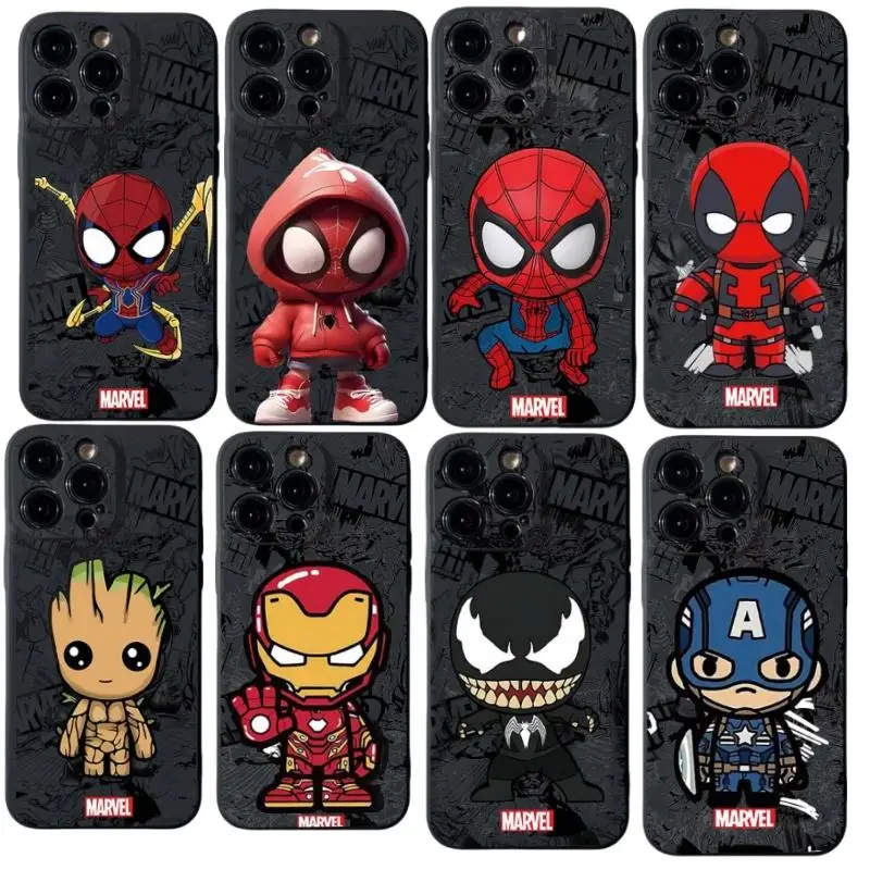 Marvel Spider Man Groot Case for Huawei Honor X9A Y9 Prime Y7 Pro 2019 Y9S Nova 8i 3i 9 SE 5T Mate 20 P30 P30 Pro P40 Lite Cover