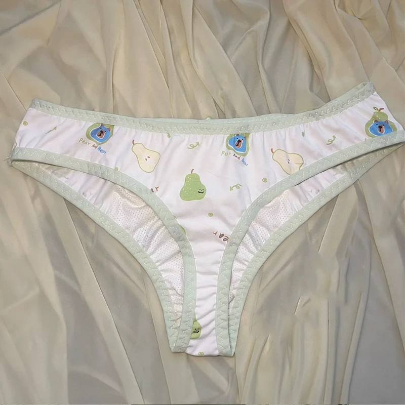 Men's Thong Sissy Low Waist Bow T-back Briefs Soft Convex Pouch LGBT G-string Intimates Tanga Underpants