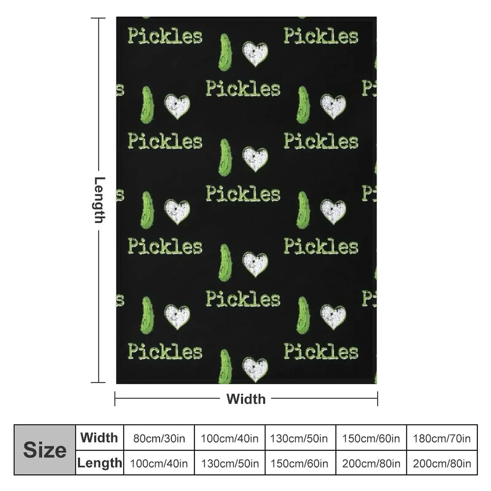 I Love Pickles Throw Blanket wednesday Loose Blankets