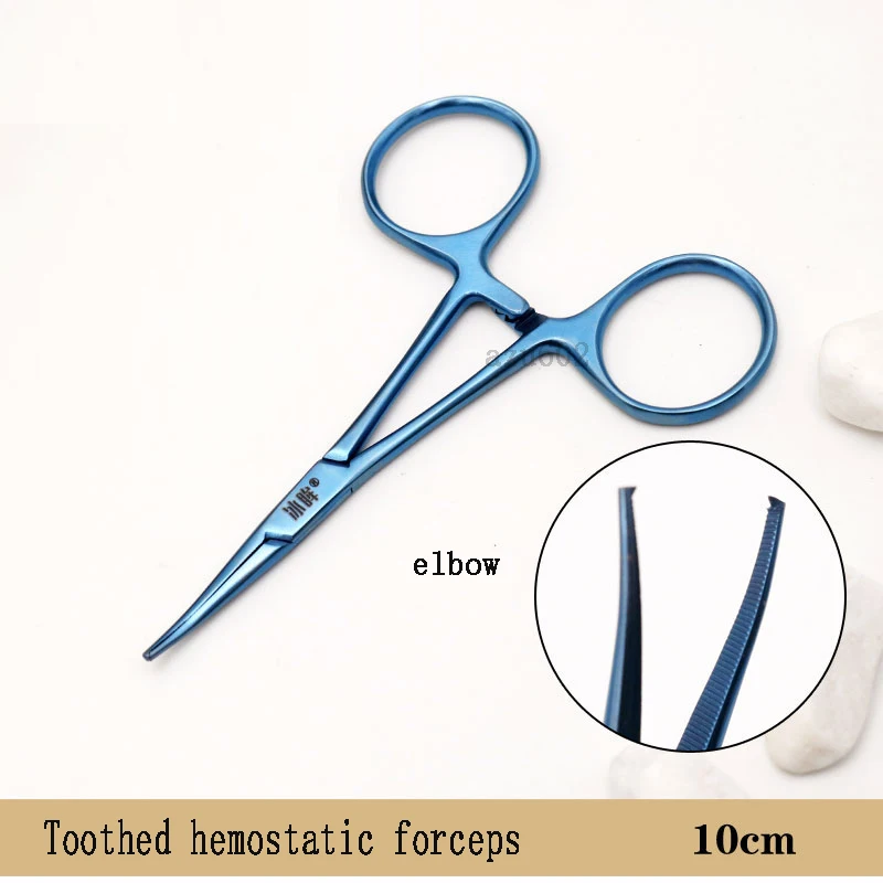 

Titanium alloy toothed hemostatic forceps, surgical instruments, medical hemostatic devices