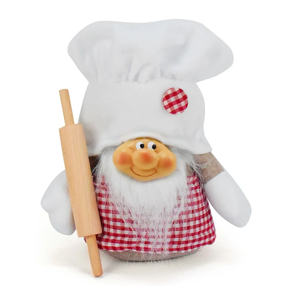 

Christmas Decorations Kitchen Themed Gnome Doll for Window Display Restaurant Decor Party Decor