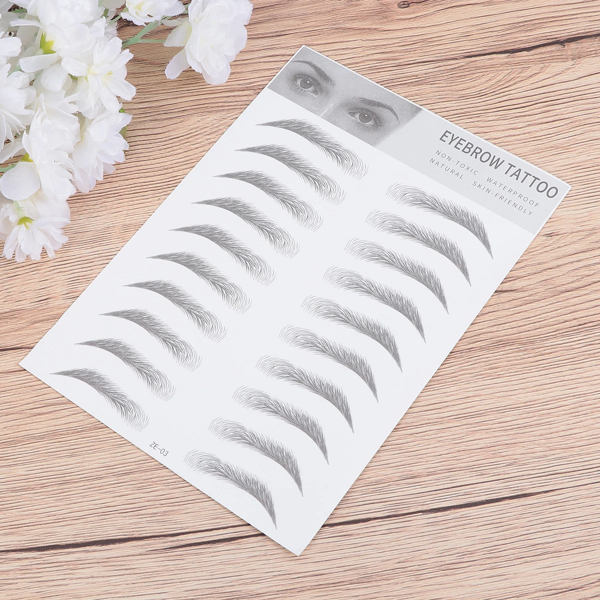 

2Pcs EyebrowStickers Waterproof EasytoUse LongLasting FalseEyebrows SparseEyebrows TemporaryTattoo VariousFaceShapes