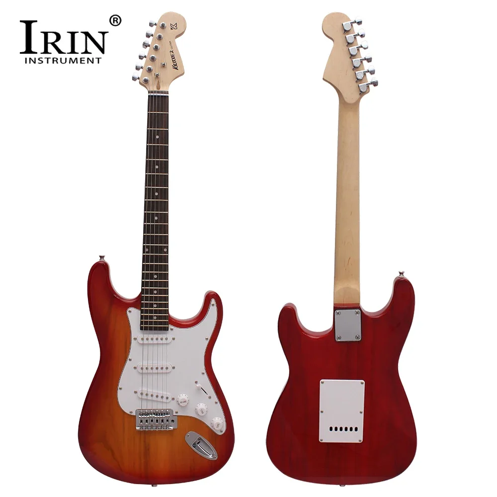 IRIN 39 Inch Electric Guitar 6 String 22 Frets Electroacoustic Guitar Basswood Body Professional Electric Guitar 11 Colors