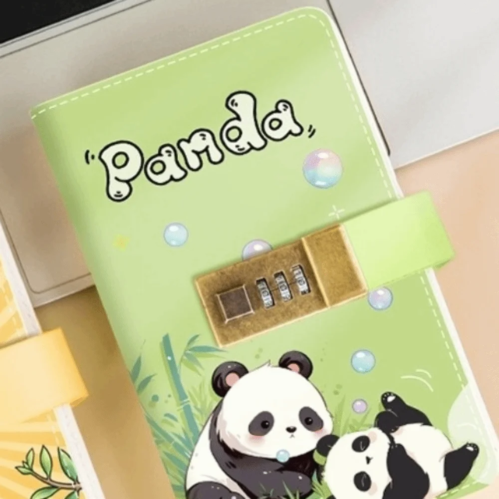 Capybara Panda 100 Envelopes Challenge Large Capacity Password Lock Savings Binder Waterproof Mini Binder Money Saving Challenge
