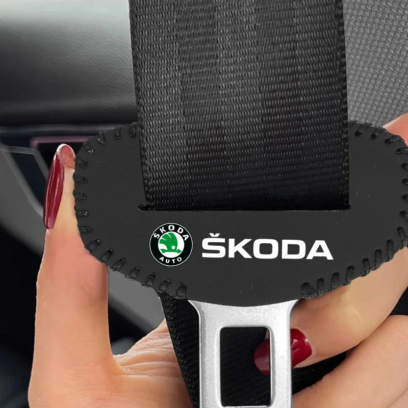 Car Seat Belt Clip Safety Seatbelt Lock Buckle Plug Cover For skoda fabia 1 2 3 4 6y 2024 2011 2012 vrs 5j 2016 rapid superb