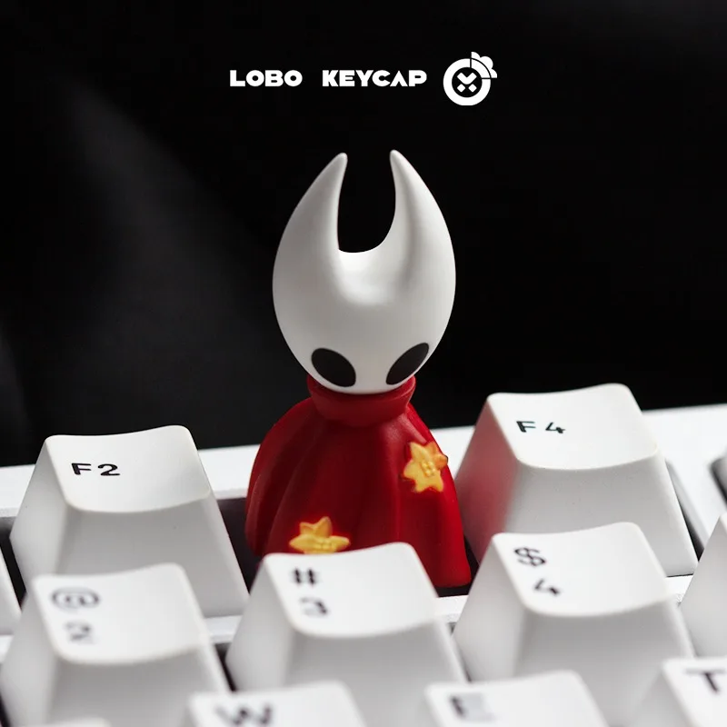 Hollow Knight Hornet Custom Resin Keycap Cute Transparent Backlit DIY Keycap for Mechanical Keyboard PC Gaming Gift Collection