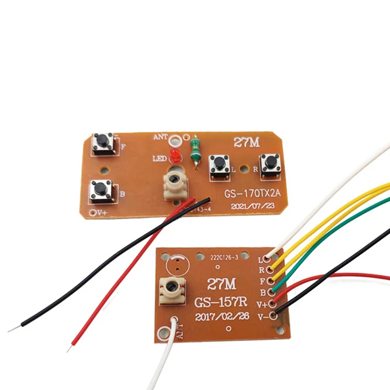 4CH RC Transceiver PCB with Antenna - Complete 4-Channel Remote Control System for RC Cars & Drones