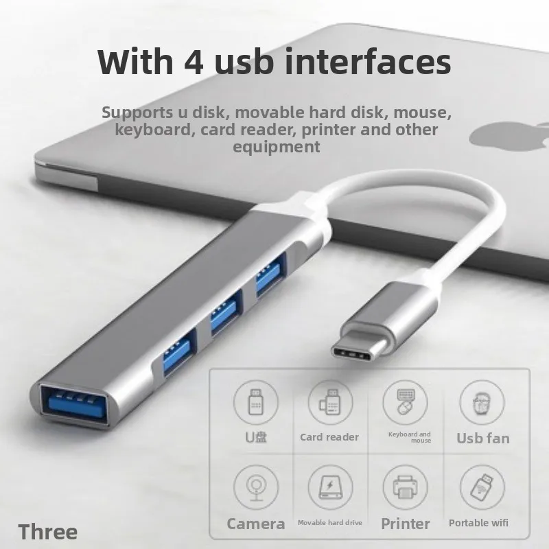 محطة إرساء USB HUB مجموعة قارئ بطاقات الكمبيوتر المحمول للهاتف المحمول من النوع c/usb3.0 المتوسع