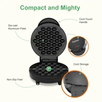 Bubble Waffle Maker, Efficient 950W Electric, 7" Non-Stick Griddle, Perfect for Creative Ice Cream Desserts 2