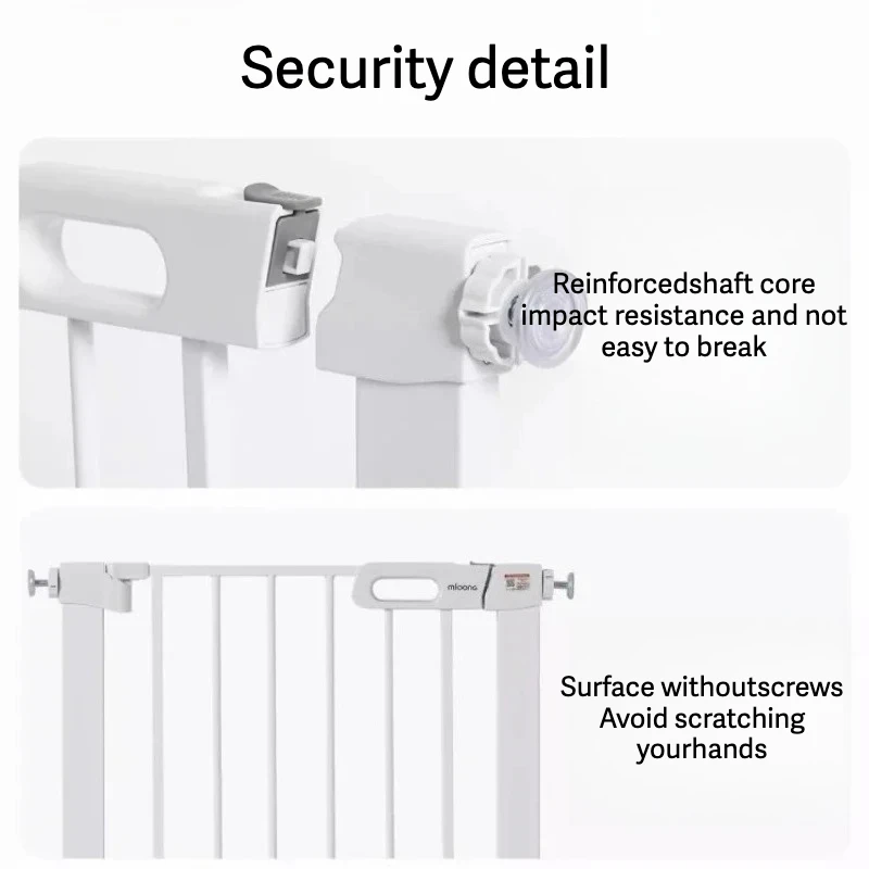 No-Drill Baby Safety Gate – Pressure-Mounted Child & Pet Barrier for Doorways, Stairs, and Balcony – Adjustable Baby & Dog Gate - view 4