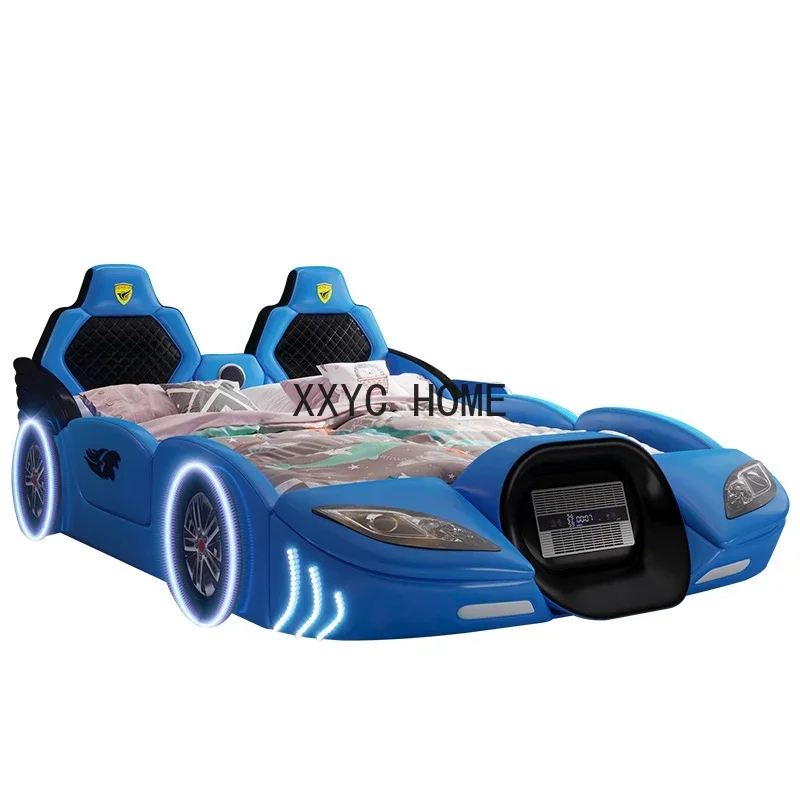 Home bedroom furniture kids car children bed Kids race car bed for sale LED Light and Music bedroom furniture set for boys