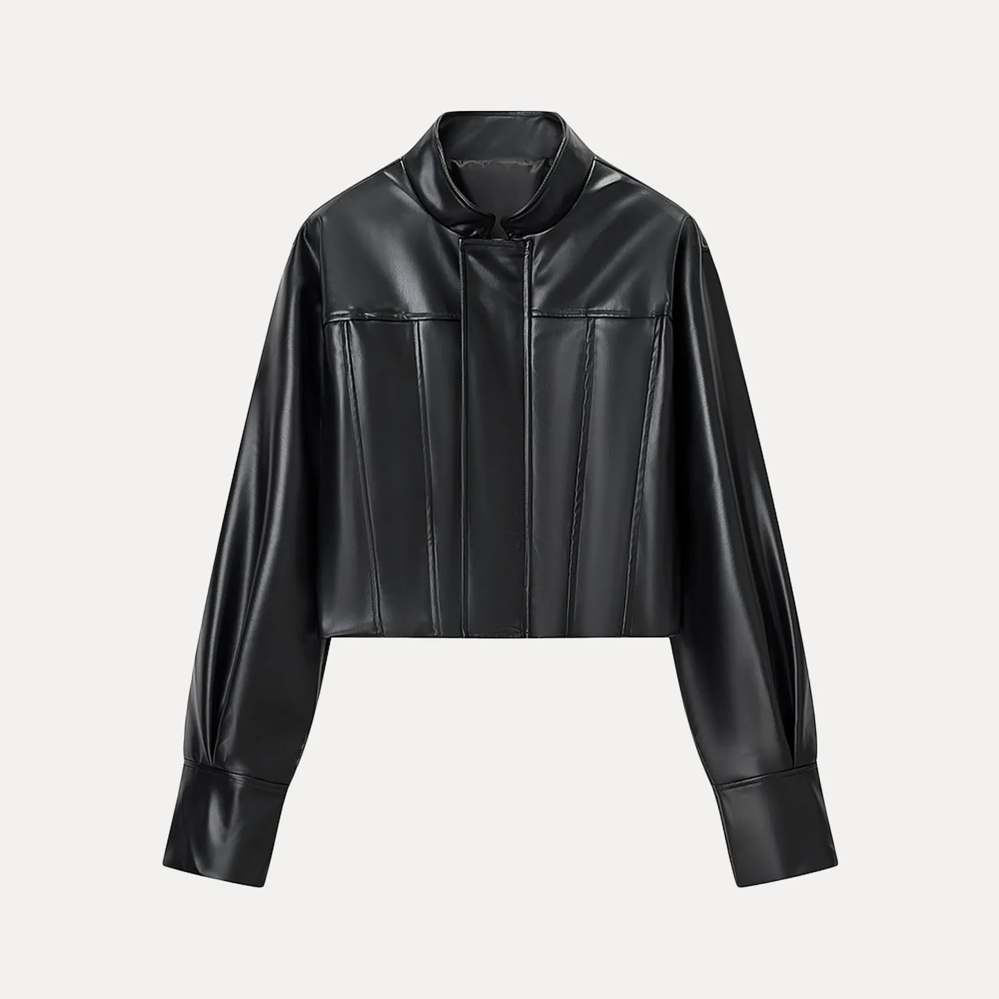 2025年秋新作 レディースファッション ショート丈 シンプル レザー ジャケット コート デイリー通勤 多用途 個性派 若者向け スタンダードフィット