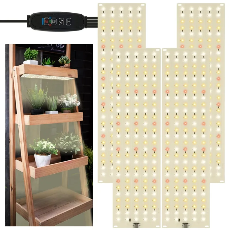 ABAE-كامل الطيف النبات تنمو ضوء 4 مصنع LED السيارات تشغيل/إيقاف الموقت 3/9/12H 3 طرق الإضاءة للنباتات الداخلية رف الاتحاد الأوروبي التوصيل